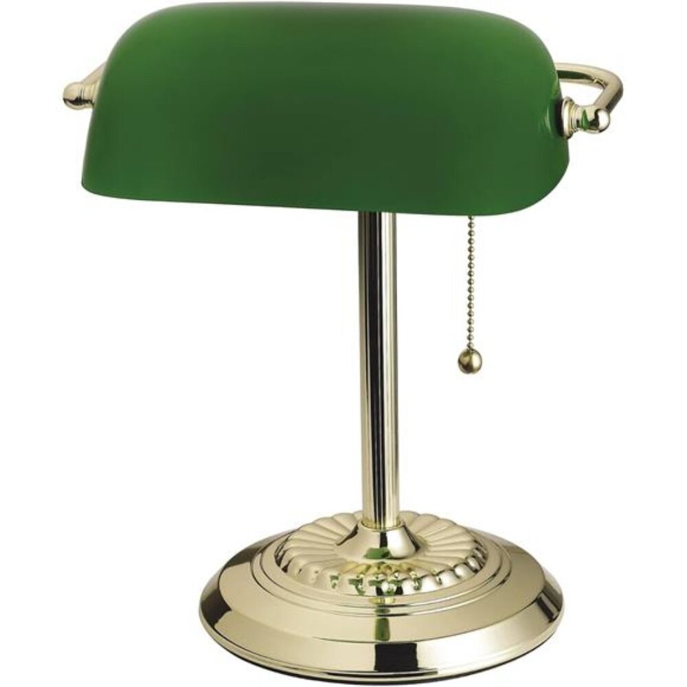 Lighting Traditional Desk Lamp, Green, Smart Home Capable for Home Capable